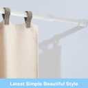 YYWL&HP Spring Tension Curtain Rod White 2 Pack Adjustable Length 53-98 Inch, Diameter 0.86 Inch, Self-Extending Adjustable Length Hanging on Windows,Doors