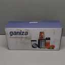 Ganiza Blender for Smoothies, 14Pcs Personal Blender for Shake and Smoothies for Kitchen with 3 Portable Cups (1x24oz & 2X17oz), Single Serve Smoothie Maker, Nutritious Recipe (Black Silver)