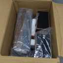 Vinyl Record Player with Dual Stereo Bookshelf Speakers Vintage Turntable with Bluetooth Wireless Playback Belt Drive 3-Speed Playback Record Player Support RCA Out Auto Stop (Wooden)