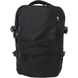 Travel Backpack, Nylon Large Capacity Sports Luggage Backpack Casual Daypack Laptop Book Bag for Short Trip Camping College (Black)