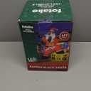 6FT Christmas Inflatables Decoration Outdoor Black Santa Claus Hip-pop Rapper Christmas Blow Up Yard Decoration Blowups Build-in LED Light for Holiday Party Xmas New Year