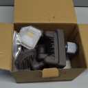 Abovizo 85W LED Security Lights Motion Sensor Light Outdoor, 8500LM Dusk to Dawn, IP65 Waterproof, 6500K, 3 Head Motion Detected Flood Light, Floodlight for Outside, Garage, Yard, Porch (Brown)