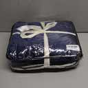 12V/24V Heated Car Blanket, Machine Washable Electric Blanket, Flannel Heating Throw for Car, SUV, RV Camping, 60" x 44", Hi/M/Lo Heating Settings, 30/45/60 Min Auto-Off Timer,Navy Blue