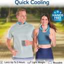 Arctic Air Neck Chill, Neck Cooling Tube, Hands Free Cooling, Quick Freeze Gel, Wearable Body Coolers for Hot Weather, Reusable, Adjustable Fit, 3 Pack