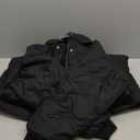 Women Long Puffer Coat Winter Warm Hooded Jacket Long Sleeve Parka Full Length Down Coats With Zip (Large, Black)