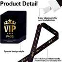 10 Sets VIP Badge Lanyard with Card, Plastic VIP Passes with Lanyard Backstage Pass Event Staff Lanyard for Music Party, Movie Night, Birthday Party, Concert Event