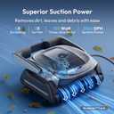 (2026 New) BUBLUE 800P Gen2 Robotic Pool Cleaner,Pool Vacuum for Inground Pools,Cleans Floor/Wall/Waterline/Shallow Area,Smart Navigation,App Control& Scheduling,for Pools up to 1,076 Sq.Ft Space Gray