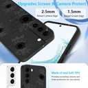 OOK Floral Case for Samsung Galaxy S22 Case, Cute Sunflower Floral Blooms Design Soft TPU Shockproof Protective for Women Girls Phone Cover - Black Flower