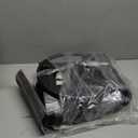 Garden Wall Mounted Hose Reel, Outdoor Heavy-Duty Water Hose Holder Winder, Holds 125 Feet of 5/8-Inch Hose, with 3.9 ft Leader Hose, Brass Fitting and Storage Basket for Yard, Black