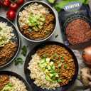 Mina Moroccan Lentils, Ready to Eat, Lentils High In Plant Based Protein, Vegan, Non-GMO, Gluten Free, Kosher, Microwavable, Packaged Meal & Side Dish, 10 oz (EXP 06/12/26)