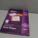 Avery Customizable Name Badges, 3" x 4", Laser/Inkjet Printable Inserts, 100 Name Tag Holders with Cords (74459)