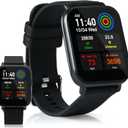 Fitness Smart Health Watch, Oxygen Level Monitoring, Continuous Pulse Measurement, Call & SMS Notifications, Continuous Body Temperature Measurement, Tracks Time, Steps, Distance, Calories