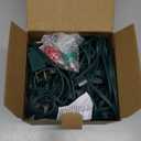 C7 Multicolor Christmas Lights 25Ft C7 Christmas String Lights Outdoor with 27 Incandescent Light Bulbs, Multicolor String Lights for Xmas Tree Decor Patio, 5 Watt E12 Candelabra Base