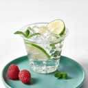 Turbo Bee 300 Pack 9oz Clear Plastic Cups,Disposable Crystal Drinking Cups,PET Plastic Party Cups for Wine,Juice,Iced Coffee and Cold Drinks, 300 Count