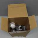 Loretoy 36 Pack 2 OZ Plastic Jars with Lids, BPA Free, Reusable, Refillable Transparent Cosmetic Containers for Bath Salts, Cosmetics, Powders, Beauty Product and Small Accessories (Black)