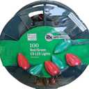 100 Red/Green C9 Super Bright LED Lights 66 Ft Long Lasting