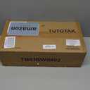 TUTOTAK Small End Table with Charging Station, Narrow Side Table with USB Ports and Outlets, Set of 2, Skinny Sofa Table, Slim Nightstand, Living Room, Bedroom, White TB01BW0602 (2-Tier7.9"D x 15.8"W x 22.5"H)