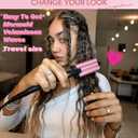 Farery Mini 3 Barrel Hair Waver - Portable Beach Wave Curling Iron for Short Hair, 1/2 Inch Ceramic Crimper with 3 Temp Settings & 30s Fast Heating, Dual Voltage Travel Hair Waver for Women, Pink