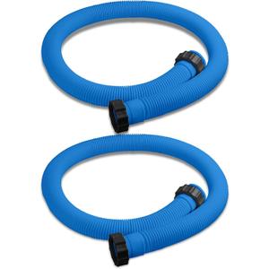 2 Pack 1.5 inch Diameter Pool Pump Replacement Hose for Above Ground Pools, 59 inch Long Pool Pump Hose Replacement Accessory for Filter Pumps Saltwater Systems