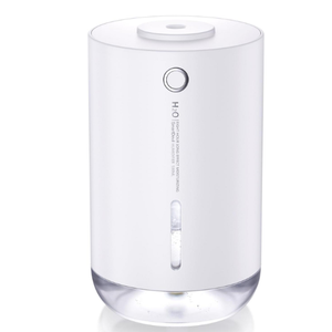 SmartDevil Portable Mini Humidifier, 500ml Desk Plant Humidifier, USB Personal for Bedroom, Office with Night Light, 2 Mist Modes, White