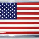 5 x  Elektroplate United States of America Flag All Metal Emblem | Truck Size at 4.2" x 2.7" | Weatherproof