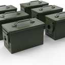 PATRON 30 & 50 Cal Ammo Can Metal Ammo Box Storage Crate Case for Shotgun Bullet Rifle Ammunition Waterproof (Black or Green)