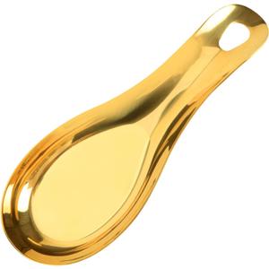 Snailhouse Spoon Rest, Stainless Steel Cooking Coffee Spoon Spatula Ladle Utensil Holder for Stove Top Kitchen Counter, Gold