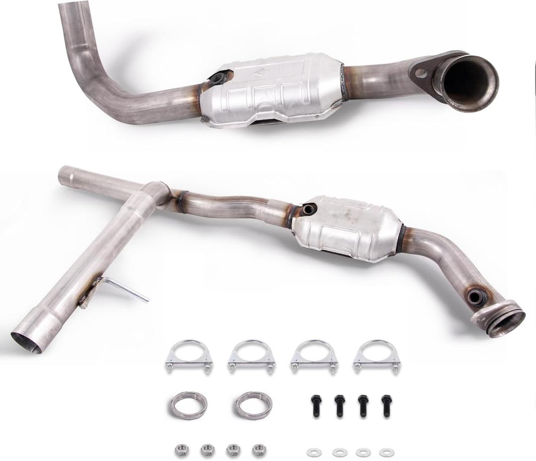 Left Right Catalytic Converter Compatible with 2004 2005 2006 2007 2008 Ford F150 5.4L V8 4WD, Replace# 645471 53522 645829 54307(EPA Compliant)