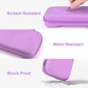 Younik Switch 2 Case Compatible with NS Switch 2 (2025), Carrying Case with 19 Game Card Slots, 4 in 1 Switch 2 Accessories Includes Shoulder Strap, Wrist Strap & Stickers (Purple)