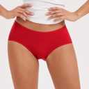 INNERSY Womens Underwear Cotton Hipster Panties Regular & Plus Size 6-Pack (S)
