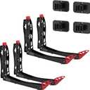 Ultrawall BIKEPAL Swivel Bike Racks - No Lift Wall-Mounted Bike Storage Solution for Home & Garage, 4 Pack