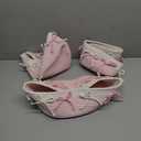 Geelin 3 Pcs Pink Bow Baskets for Gift Cute Coquette Woven Rope Gift Baskets Rectangle Shelf Organizer Laundry Hamper Storage Bins for Closet Bedroom Decor Nursery Toys Organizing, 11.8''x7.8''x4.7''