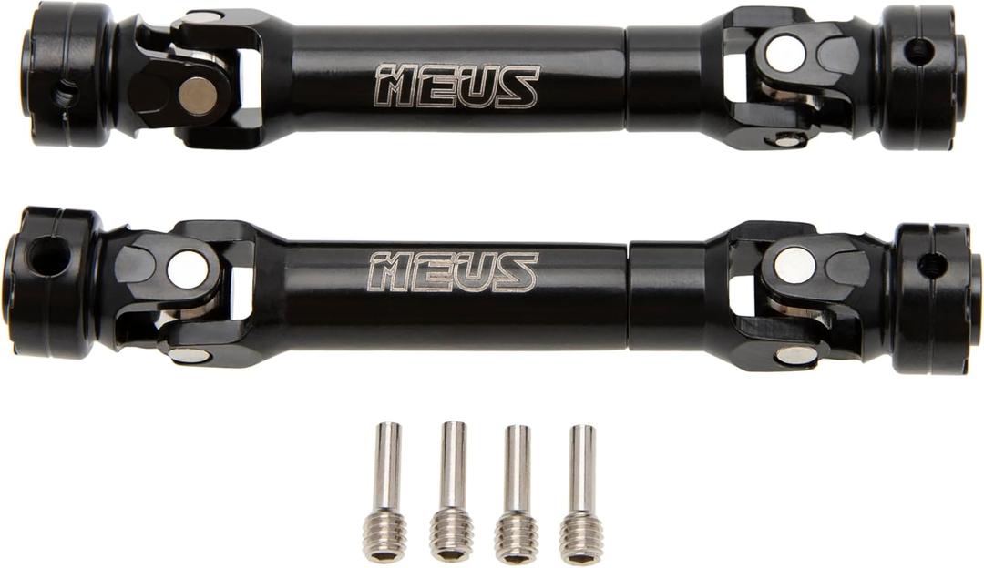 MEUS RACNIG 2pcs SCX10 Driveshafts for 1/10 RC Crawler Axial SCX10/Tamiya CCO1/Redcat Gen8 etc.. (75mm)