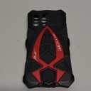 Lunivop for iPhone 16 Pro Max Case Heavy Duty Protection Rugged Screw Full Body Military Grade Metal Bumper Rubber 2024 Black Red