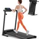 FYC Foldable Treadmills for Home Small, Compact Treadmill with Handles, Mini Treadmill for Small Spaces, 2.5HP & 300 LBS Capacity
