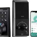 Keylynx 4-in-1 Smart Door Lock with APP Control, Fingerprint Door Locks with Keypad Deadbolt, Keyless Entry Door Lock with Auto-Locking, 16-Month Battery Life Deadbolt Lock, Easy Installation