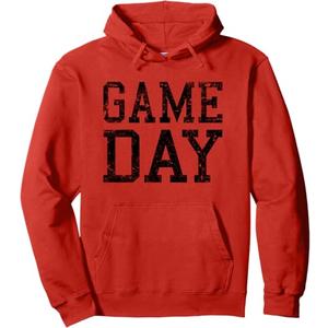 Vintage Game Day Game Day Sports Fan Pullover Hoodie, Size L