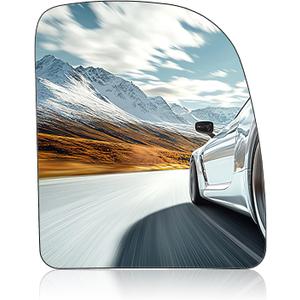 Passenger Right Side Upper Mirror Glass Compatible With Ford E150 E250 F250 F350 F450 F550 Super Duty Pickup Truck Econoline Excursion E-Series Passenger Right Side Rearview Flat Mirror Glass