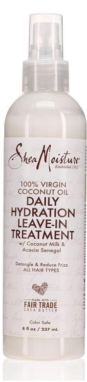 Shea Moisture 100% Virgin Coconut Oil Leave-In Treat 8 Ounce (237ml) (2 Pack)