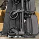 Joovy Kooper X2 Side-by-Side Double Stroller Featuring Dual Snack Trays, One-Handed Fold, Multi-Position Reclining Seats, Adjustable Leg Rests, and 2 Zippered Pockets for Storage, Forged Iron