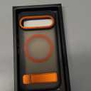 Mondelete for Google Pixel 10 Pro Case/Pixel 10 Case, [Compatible with MagSafe], Adjustable Kickstand,Military Grade Drop Tested, Translucent Matte Phone Case (Orange)