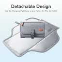 Alatino Portable Diaper Changing Pad for Baby, Detachable Travel Changing Pad with Baby Wipes Pocket, Gifts for Baby Shower, Newborn Girls and Boys (Grey)