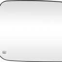 Heated Repl. Glass Left Driver Side Compatible with Dodge Ram 1500 2500 3500 2009 2010 2011 2012 2013 2014 2015 2016 2018 2019 2020 tow mirror big lens