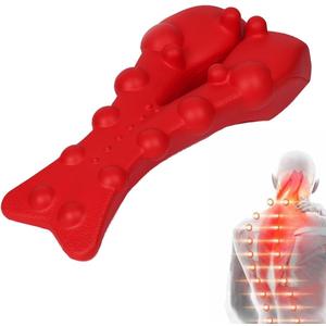 Trapezius Trigger Point Massager, Suboccipital Release Tool Trigger Point Massager for Muscle Pain Relief Neck Back Shoulders (Red)