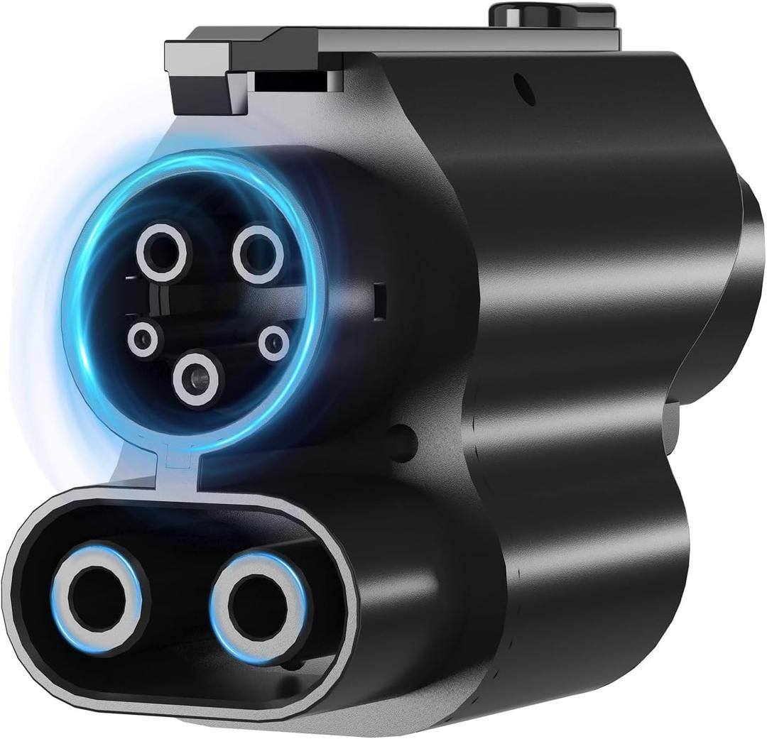 NACS to CCS1 Charging Adapter,Max 250KW Supercharger [Max 500A, 1000V] Fit for Rivian,Ford,Mustang,GM EVs,Volvo,Polestar,Tesla Supercharger Adapter,Fit for Tesla DC Supercharger