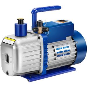VIVOHOME 1/2 HP 5 CFM Dual Stage A2L HVAC Vacuum Pump, Sparkless Motor for R32 R1234yf R454B R134a R22 R410a Systems, Auto AC Vacuum Pump for Air Conditioner Servicing with 2 Oil Bottles