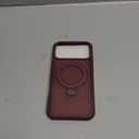 Magnetic Compatible with iPhone 17 Pro Max Case with Stand [Military Grade Drop Tested][Compatible with Magnet] Ring Translucent Slim Hard Back Soft Edge, Wine Red