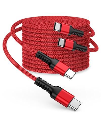 Carplay USB C to USB C Cable 3ft Braided Type-C Power Cord 60w Braided PD Fast Charging Cable Compatible with iPhone 17e/17 Pro Max/16e/16/15 Samsung Galaxy S26/S25/S24 Ultra Pixel 10a/10/9/8 for Car