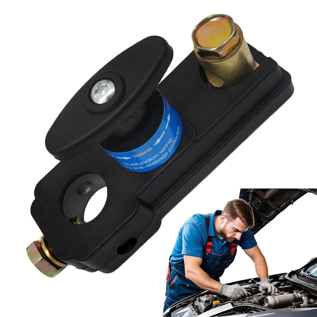 Battery Disconnect Switch 12V 24V, Quick Disconnect Power Cut Off, Battery Power Cut Isolator Kill Switch, General Purpose Heavy Duty Battery Shutoff Switch for Car, RV and Boat