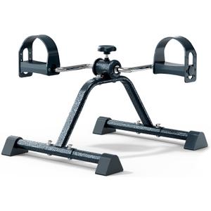 FITKS360 Under Desk Elliptical & Mini Exercise Bike  Seated Leg Exerciser & Pedal Machine for Seniors Arm & Leg Workout, with Non-Slip Covers & Multiple Adjustable Resistance/Speeds